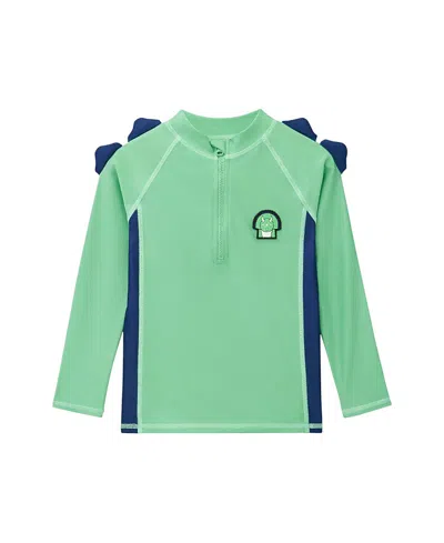 Roarsome Boys' Long Sleeve Rash Guard - Little Kid, Big Kid In Green
