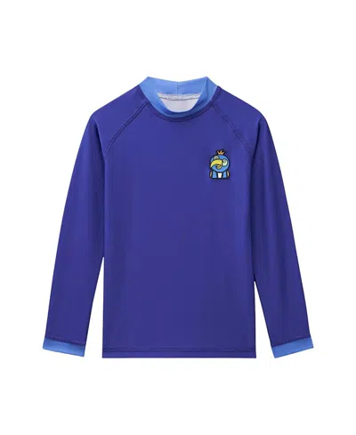 Roarsome Boys' Parrot Long Sleeve Rash Guard - Little Kid, Big Kid In Blue