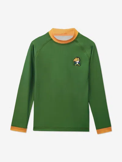 Roarsome Boys Toucan Sun Protective Rash Vest In Green