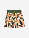 Roarsome Boys Toucan Swim Shorts In Beige