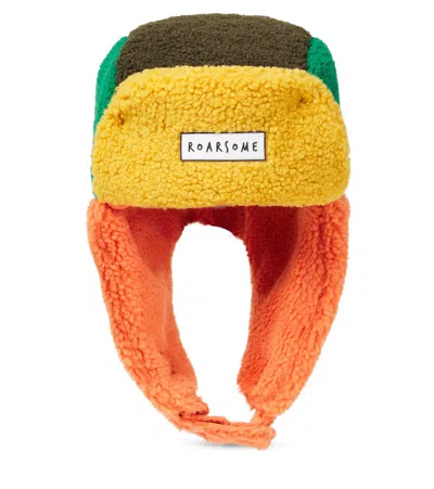 Roarsome Kids' Colorblocked Logo Fleece Hat In Multi