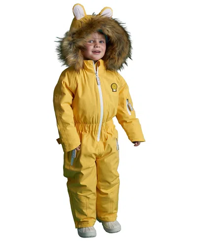 Roarsome Girls' Cub The Lion Ski Suit - Little Kid In Yellow
