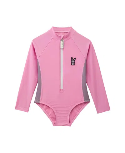Roarsome Girls' Hop Swim Suit - Baby, Little Kid, Big Kid In Pink