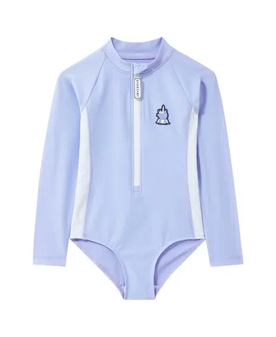 Roarsome Girls' Sparkle Swim Suit - Little Kid, Big Kid In Blue