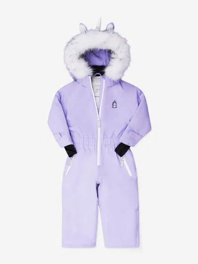 Roarsome Kids'  Girls Sparkle The Unicorn-ski Suit In Purple