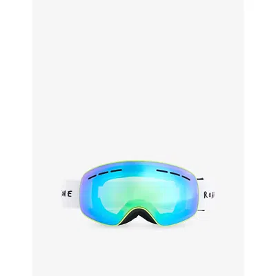 Roarsome Green Kids' Logo-strap Ski Goggles In Blue
