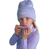 Roarsome Kid's Neck Warmer In Purple