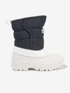 Roarsome Logo-appliqué Quilted Snow Boots In Black
