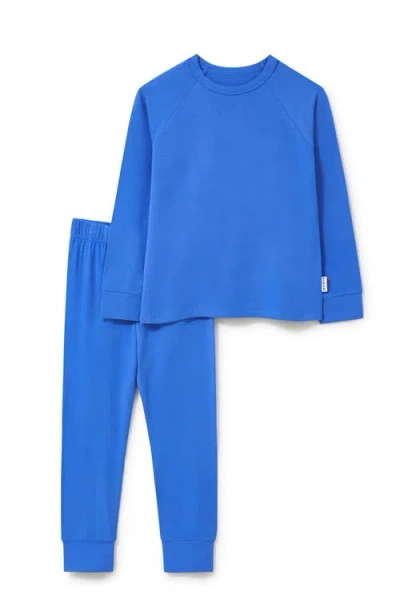Roarsome Kids'  Long Sleeve Base Layer In Blue