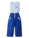 Roarsome Patch-detail Snowsuit In Blue