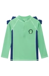 Roarsome Spike The Dinosaur Rashguard Top In Green