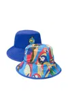Roarsome Kids Parrot Reversible Bucket Hat In Blue