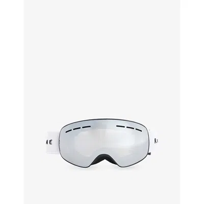 Roarsome Kids' Logo-strap Ski Goggles In Silver