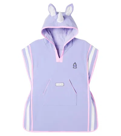 Roarsome Kids' Sparkle The Unicorn Hooded Towel In Purple