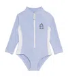Roarsome Sparkle The Unicorn Rashguard Swimsuit In Purple