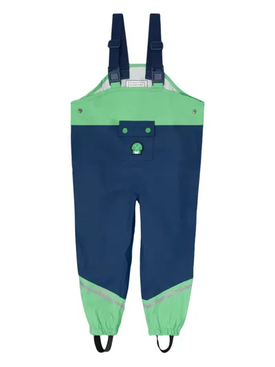 Roarsome Kids' Spike The Dinosaur Pocket Waterproof Dungarees In Multi