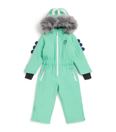 Roarsome Kids' Spike The Dinosaur Snowsuit In Green
