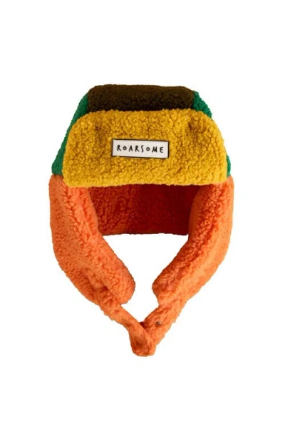 Roarsome Kids Trapper Hat In Brown