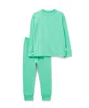 Roarsome Unisex Long Sleeve Base Layer Set - Baby, Little Kid, Big Kid In Green