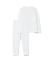 Roarsome Unisex Long Sleeve Base Layer Set - Baby, Little Kid, Big Kid In White