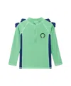 Roarsome Boys Spike Rash Vest In Green