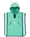 Roarsome Unisex Poncho Towel Cover Up - Big Kid In Green