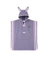 Roarsome Unisex Poncho Towel Cover Up - Big Kid In Purple
