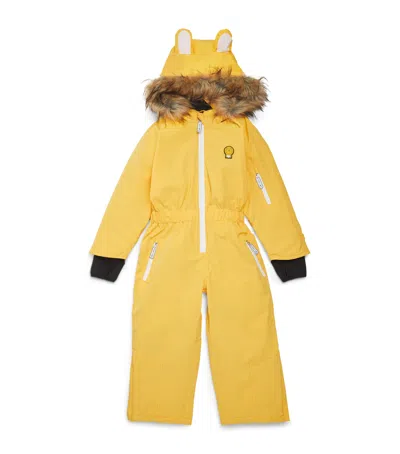 Roarsome Kids' Waterproof Cub Snowsuit In Yellow