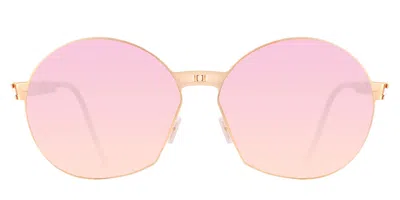 Roav Galaxy Ss007 Ingrid Folding Gold 14.66 Women's Sunglasses Rose-gold Size 62