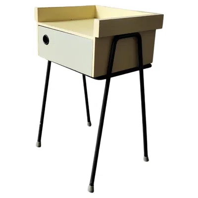 Pre-owned Rob Parry Room '56 Nightstand By  For Dico, The Netherlands, 1950's In Brown