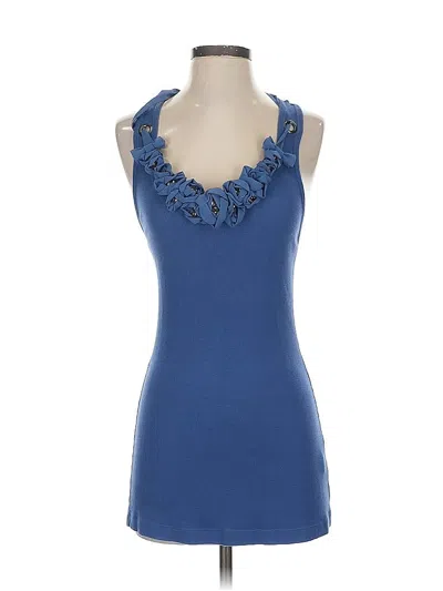 Pre-owned Robbi & Nikki Sleeveless Top Blue Sweetheart Neckline Tops
