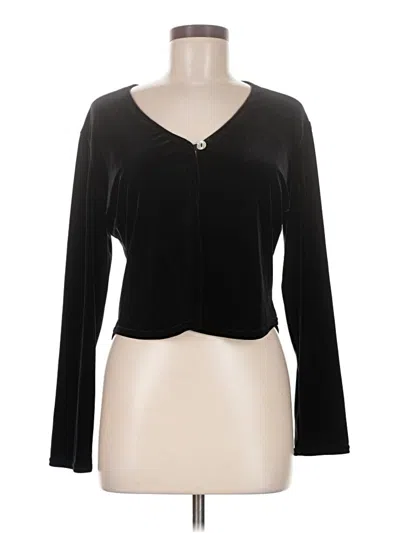 Pre-owned Robbie Bee Cardigan Sweater In Black