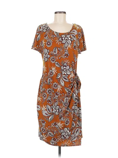 Pre-owned Robbie Bee Casual Dress In Brown
