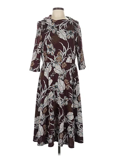 Pre-owned Robbie Bee Casual Dress In Brown