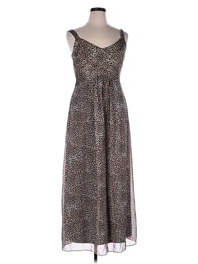 Pre-owned Robbie Bee Casual Dress In Brown