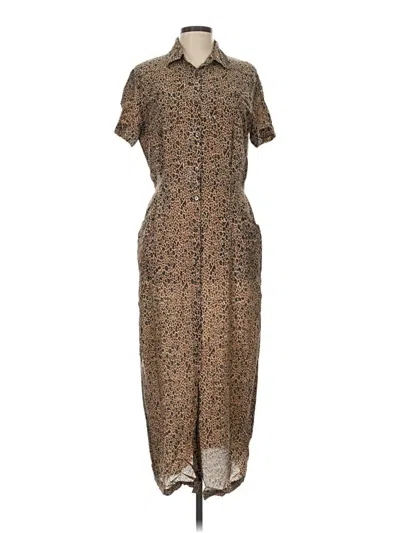 Pre-owned Robbie Bee Casual Dress In Brown