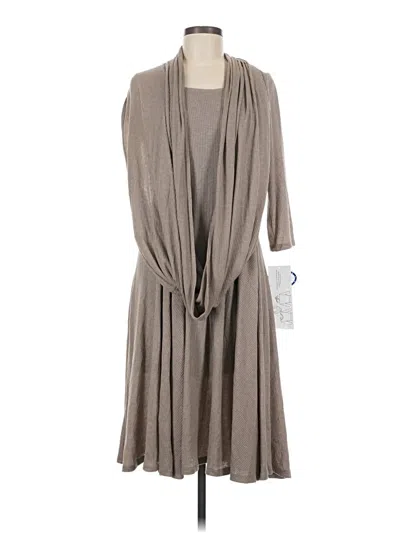 Pre-owned Robbie Bee Casual Dress In Gray