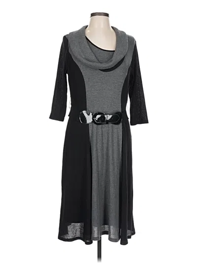 Pre-owned Robbie Bee Casual Dress In Gray