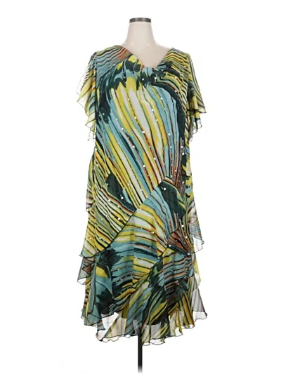 Pre-owned Robbie Bee Casual Dress In Green