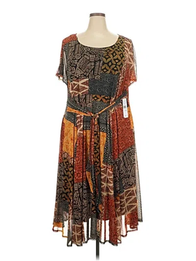 Pre-owned Robbie Bee Cocktail Dress In Brown