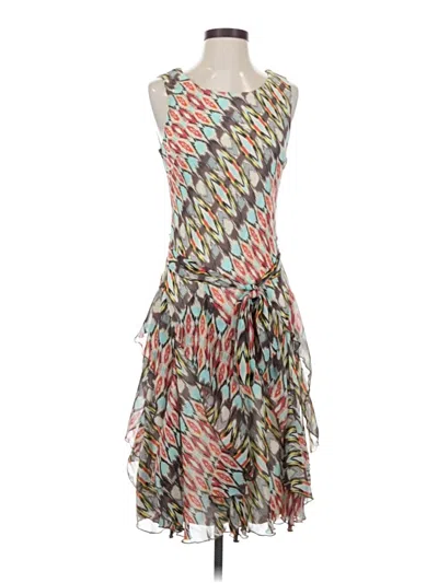 Pre-owned Robbie Bee Cocktail Dress In Gray