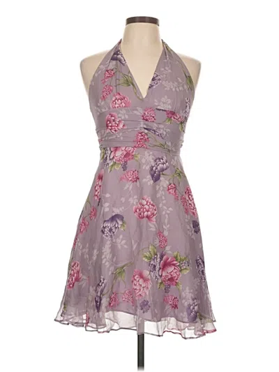 Pre-owned Robbie Bee Cocktail Dress In Purple