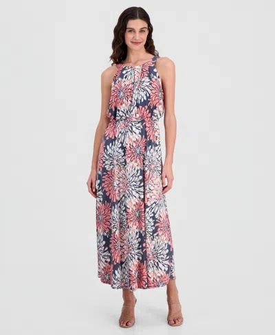 Robbie Bee Women's Halter Maxi Dress In Pink