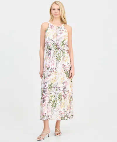 Robbie Bee Women's Halter Maxi Dress In Multi