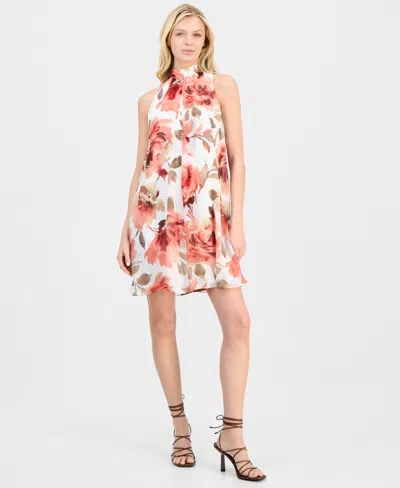 Robbie Bee Women's Mock-neck Shift Dress