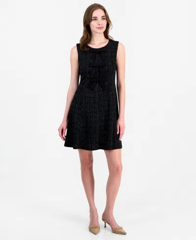 Robbie Bee Women's Sleeveless Bow Dress In Black