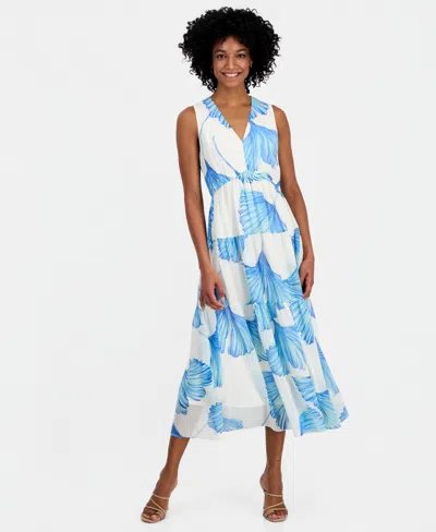 Robbie Bee Women's Tiered Maxi Dress In White