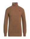Robe Di Kappa Man Turtleneck Camel Size Xl Wool, Acrylic In Beige
