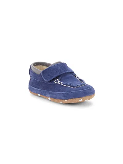 Robeez Baby's Boden First Kicks Suede Loafers In Navy