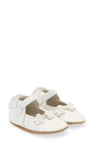 Robeez Girls' Briana Soft Sole Boots In White - Baby